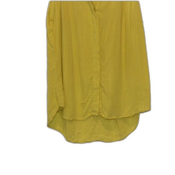 ANTHROPOLOGIE Cloth & Stone Yellow Blouse Women size Large - Picture 3 of 8